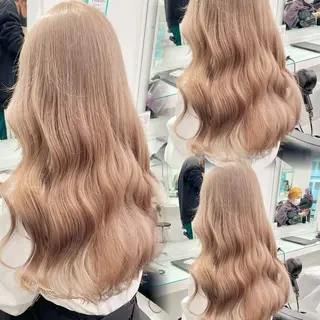 セミロング カラー 艶髪グレージュ特化/ CHIKARAのヘアスタイル