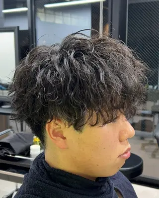 ショート パーマ メンズ ✨メンズ特化カラー /アシザワダイキのヘアスタイル