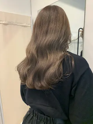 ロング カラー moeka レイヤー /艶カラー/韓国のヘアスタイル