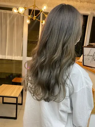 ロング カラー 八谷 将平のヘアスタイル