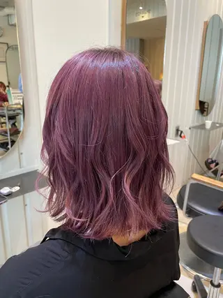 ミディアム カラー La fith hair fun 池袋店【ラフィスヘアーファン】所属・🦋透明感カラー/レ イヤー/ruru🦋のヘアスタイル