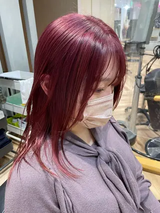 セミロング もり まりものヘアスタイル