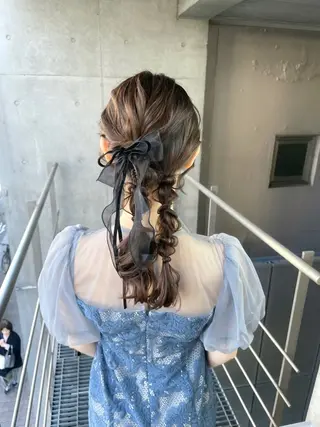 ロング ヘアアレンジ ヘアセット ✴︎Mai✴︎銀座のヘアスタイル