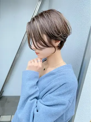 ショート カラー lab.by ioe中崎店所属・中北篤志 ショートボブのヘアスタイル