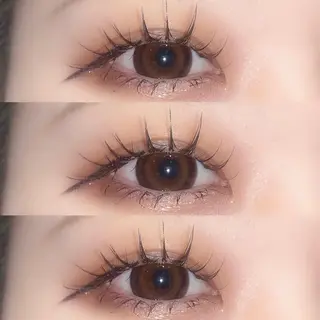 マツエク・マツパ 肌に馴染むハイトーン /ミルクティーカラーのヘアスタイル