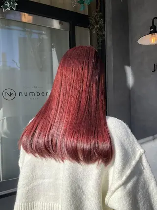 セミロング カラー パーマ ヘアアレンジ newi grande 横浜店のヘアスタイル