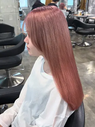 ロング カラー ハイトーンブロンド 横浜💞ミオのヘアスタイル