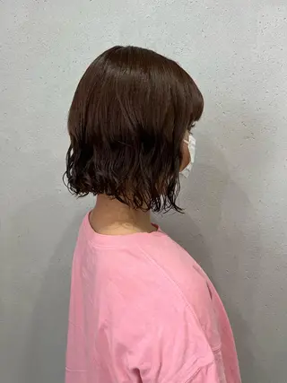 ショート パーマ ロングパーマ木村 ボブパーマのヘアスタイル