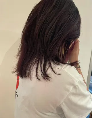 ミディアム カラー パーマ ヘアアレンジ ネイル マツエク・マツパ Miku /ブリーチ/ボブのヘアスタイル