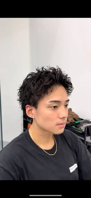 ショート パーマ メンズ メンズ特化🧞‍♂️ ASHU🧞‍♂️のヘアスタイル