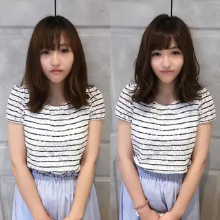 ミディアム カラー NoWL所属・大人可愛いショート＊ NoWL栗原隆成のヘアスタイル