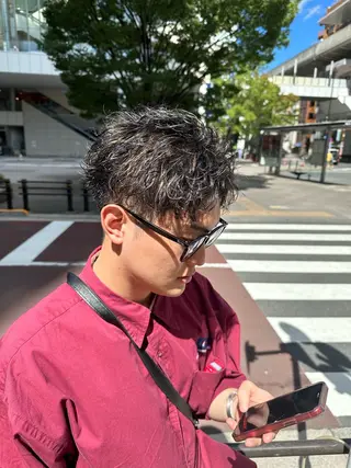 カラー パーマ メンズ メンズ特化/トレンド スタイル/白澤のヘアスタイル