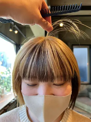 カラー MaisonAmili所属・乕谷 美潮のヘアスタイル