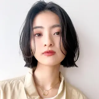 ショート カラー 🌱小顔ヘア/ボブ ミディアム/双葉🌱のヘアスタイル