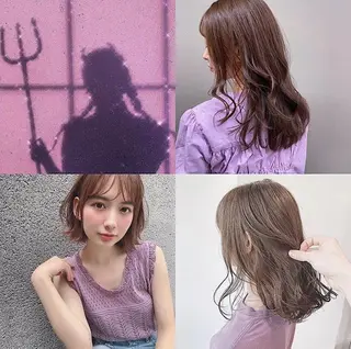 ロング カラー ヘアアレンジ メンズ 🦋重くない暗髪🦋 Hana🦋のヘアスタイル