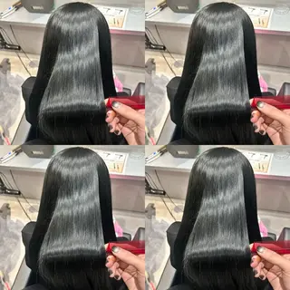 ロング カラー 髪質改善カラー✖︎ 縮毛矯正✨️店長純大のヘアスタイル