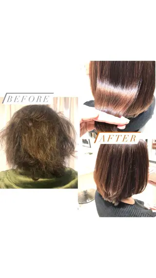 ミディアム パーマ BELLA/天王寺/ 似合わせ/木浦心のヘアスタイル