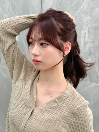 ロング カラー MAEUL luna所属・前髪顔周り/レイヤー 韓国/桔川恒のヘアスタイル