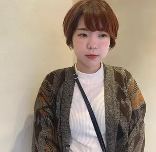 ショート カラー ベージュ🤎透明感 カラー🤎anriのヘアスタイル