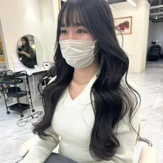 ロング カラー ヘアアレンジ 🤍layer🤍 リナのヘアスタイル