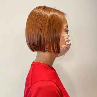 ショート カラー ヘアアレンジ Nancy所属・束感まつげ❤︎ あみのマツエク・マツパデザイン