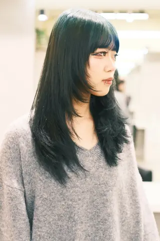 セミロング カラー ヘアアレンジ 個性爆弾💣 ダブルカラー/ゆかのヘアスタイル