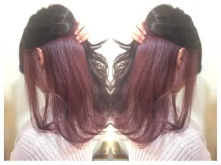 ミディアム カラー 髪質改善/痛ませ ないカラー/西村航大のヘアスタイル