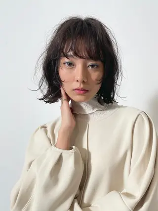 ショート カラー パーマ AULENT所属・いまだけ募集0円✨ 森下優也のヘアスタイル