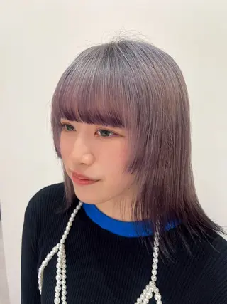セミロング カラー 櫻井 莉子のヘアスタイル