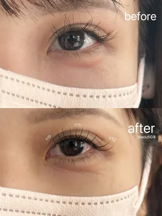 マツエク・マツパ zoey eye. minaのマツエク・マツパデザイン