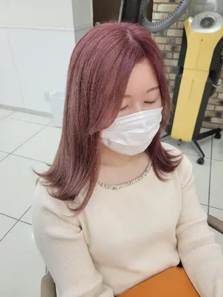 ミディアム カラー ママ美容師まつげ 🤍まき🤍のマツエク・マツパデザイン