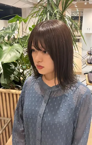 ミディアム カラー Agnos 青山/ saya🌼のヘアスタイル