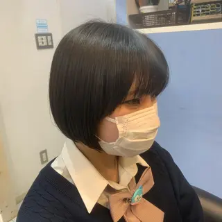 ショート 透明感カラー/ くびれヘア/館岡俊平のヘアスタイル