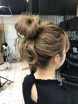 セミロング ヘアアレンジ MODE K's松原 YUMIのヘアスタイル