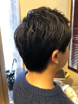 ショート メンズ 長谷川 薫のヘアスタイル