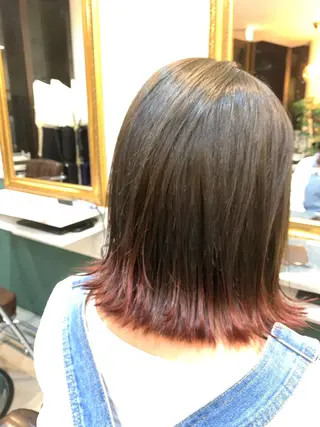 ミディアム 大木 華のヘアスタイル