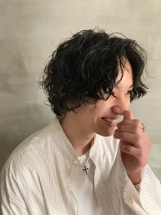 パーマ メンズ 🛑柔らか透明感 カラー🛑大谷のヘアスタイル