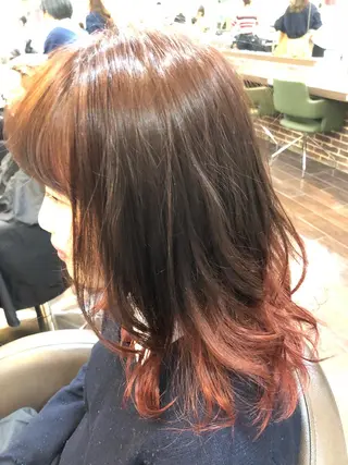 セミロング カラー パーマ 高橋 隆一のヘアスタイル