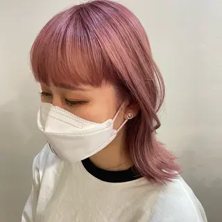 ミディアム カラー 馬越 優のヘアスタイル
