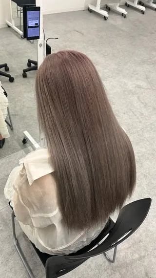 ロング カラー kazuki🍑韓国 トレンド暖色🫗のヘアスタイル