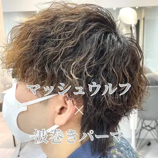 ショート 髪質改善× ハイライト溝江のヘアスタイル