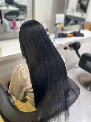 ロング カラー ヘアアレンジ 🫧艶カラー🫧 /白髪染め/横浜のヘアスタイル