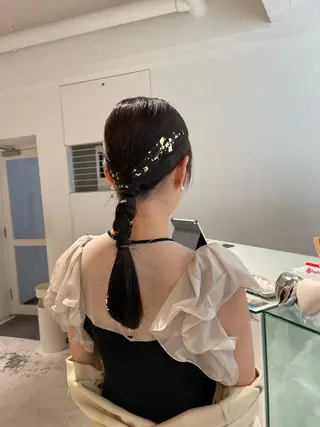 ロング ヘアアレンジ loely 💞miyuのヘアスタイル