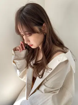 セミロング kohana 🎀韓国ヘア🎀🤍のヘアスタイル