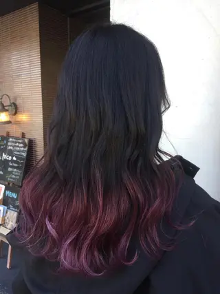 セミロング カラー 髪質改善/痛ませ ないカラー/西村航大のヘアスタイル