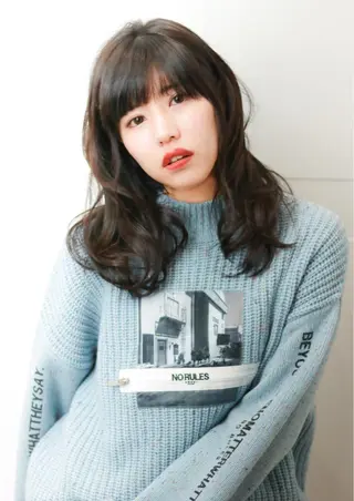 セミロング 森 海のヘアスタイル