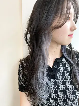 セミロング カラー レイヤーカット/ 火ノ見🪡のヘアスタイル