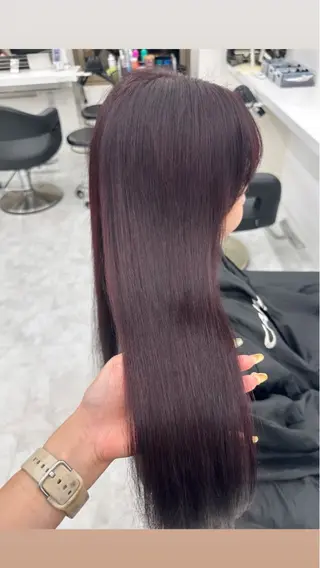 ロング カラー パーマ ヘアアレンジ メンズ キッズ ♥️韓国ヘア レイヤー♥️ゆりのヘアスタイル