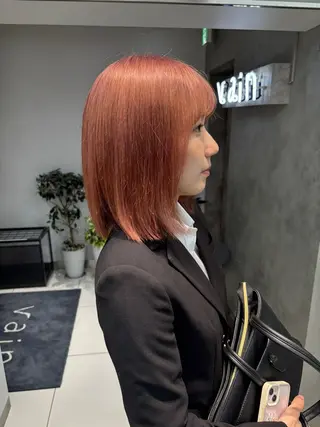 ショート カラー ヘアアレンジ ボブ/透明感ベージュ 🫧クルミ🌟のヘアスタイル