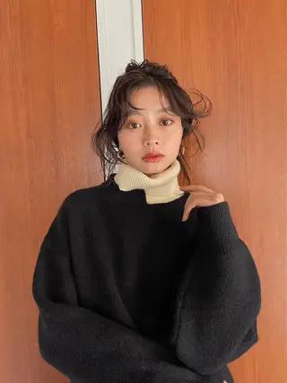 セミロング EACH(いーち)所属・ショート/レイヤー /顔周り小田大樹のヘアスタイル